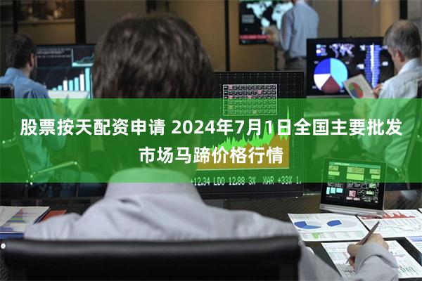 股票按天配资申请 2024年7月1日全国主要批发市场马蹄价格行情
