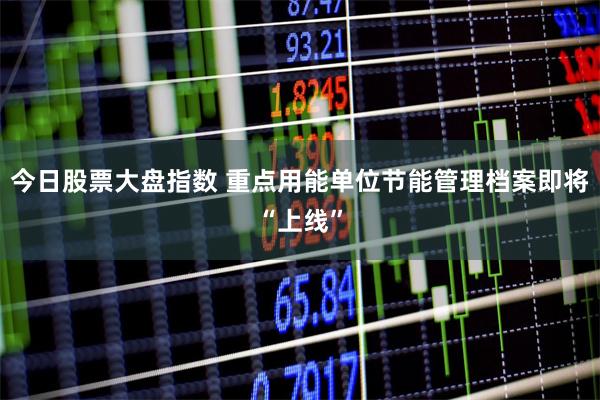 今日股票大盘指数 重点用能单位节能管理档案即将“上线”