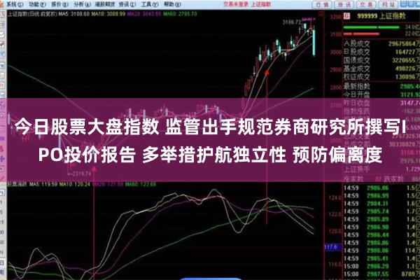 今日股票大盘指数 监管出手规范券商研究所撰写IPO投价报告 多举措护航独立性 预防偏离度