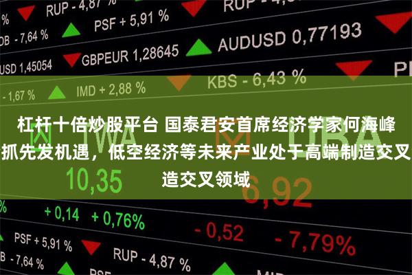 杠杆十倍炒股平台 国泰君安首席经济学家何海峰：抢抓先发机遇，低空经济等未来产业处于高端制造交叉领域