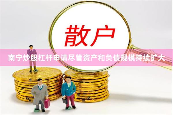 南宁炒股杠杆申请尽管资产和负债规模持续扩大